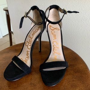 Sam Edelman Black Strappy Heels